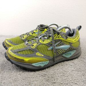 Brooks Cascadia 6 Womens Size 7.5 Trail Running Shoes Yellow Gray Low Top